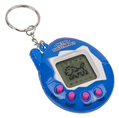 Mini game console with keychain,