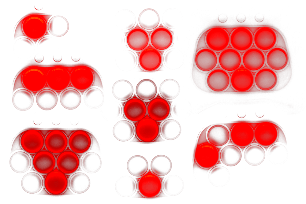 Quick Push Game Console with sound and LED lights,