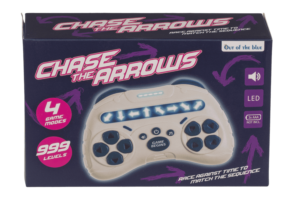 Chase the arrows game console, 13,8 x 4 x 9 cm,