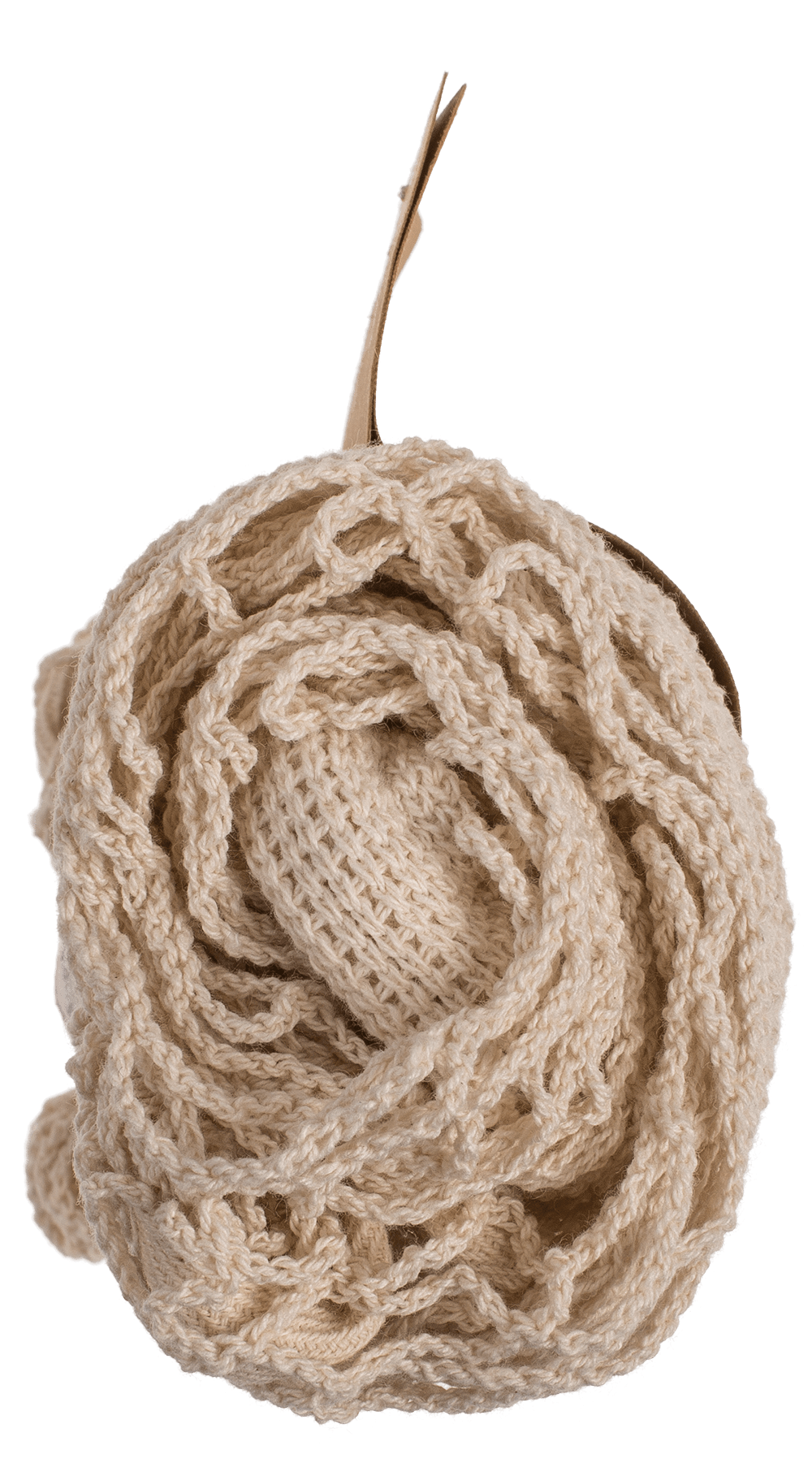 Natural coloured rope-backpack, ca. 34 x 42 cm,