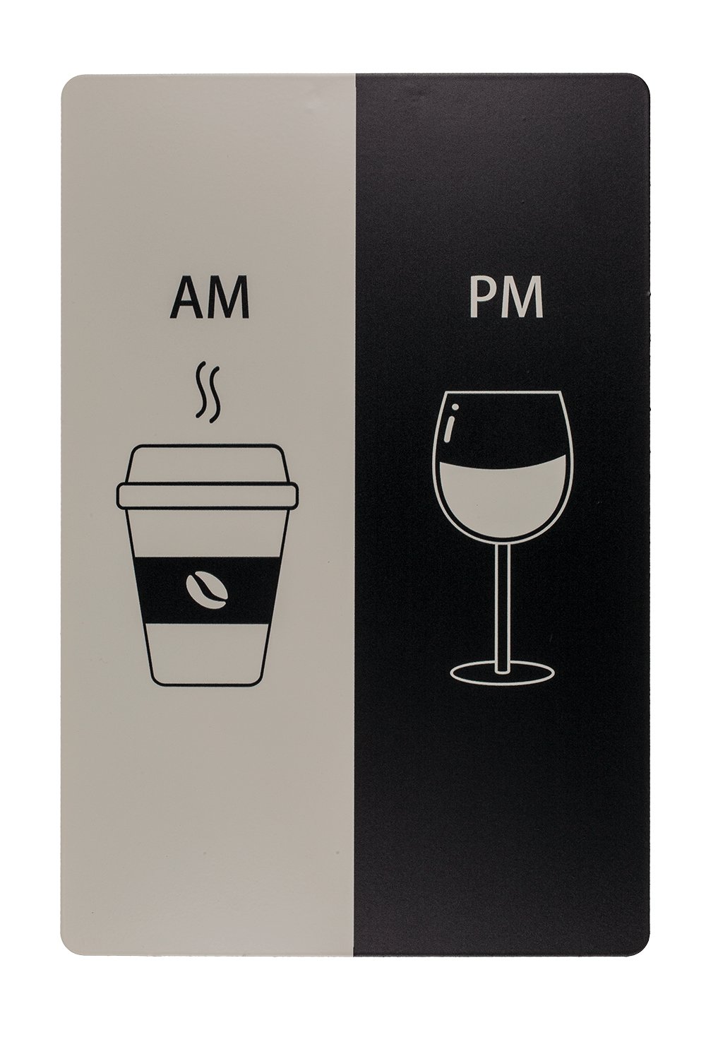 Metal board, AM - PM,