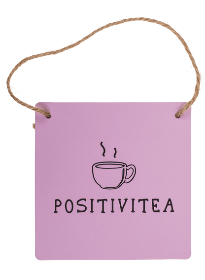 Cardboard wall sign, Pastel, ca. 18 x 18 cm,