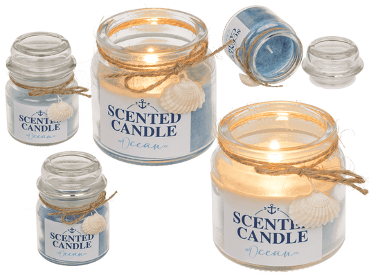Scented candle in glass, Ocean,