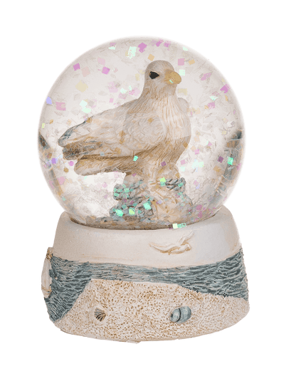 Polyresin glitter ball, maritime,