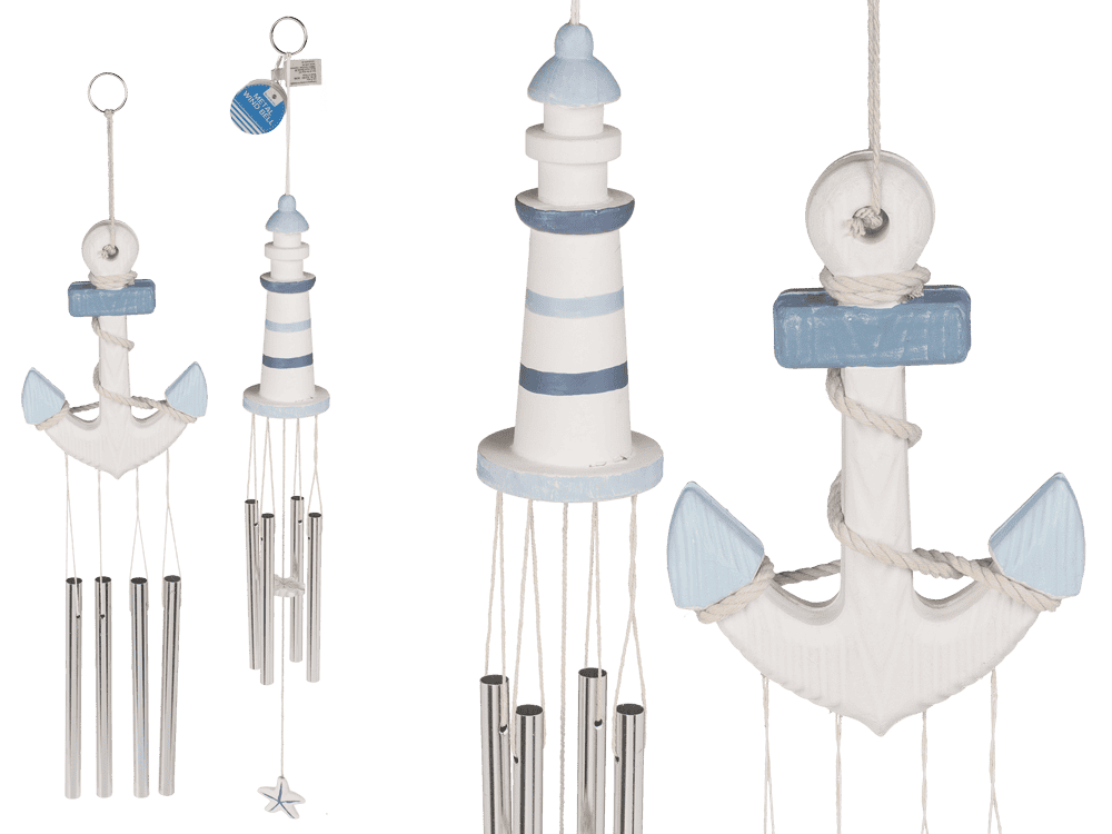 Metal wind bell with 4 sticks,