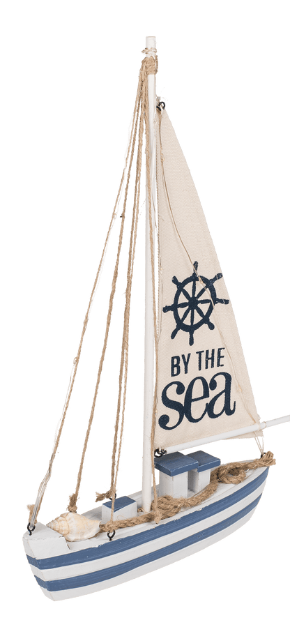 Wooden sailing boat with 11 LED,