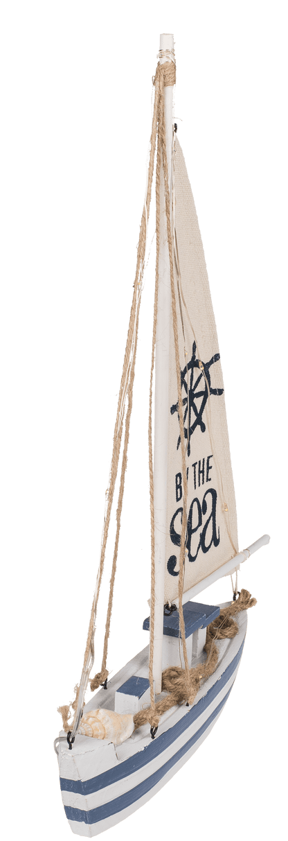 Wooden sailing boat with 11 LED,