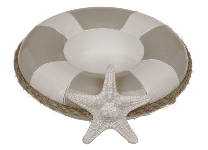 Tea light holder, Floating ring with sea star,