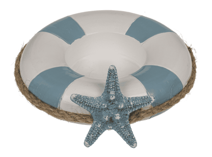 Tea light holder, Floating ring with sea star,
