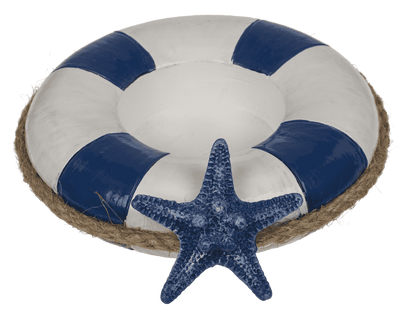Tea light holder, Floating ring with sea star,