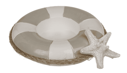 Tea light holder, Floating ring with sea star,