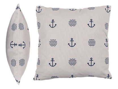 White decoration cushion, Modern Maritime,