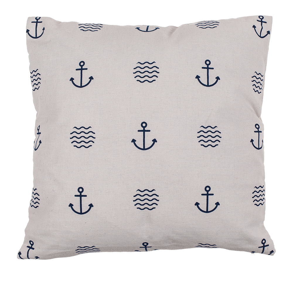 White decoration cushion, Modern Maritime,