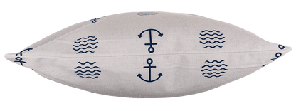 White decoration cushion, Modern Maritime,