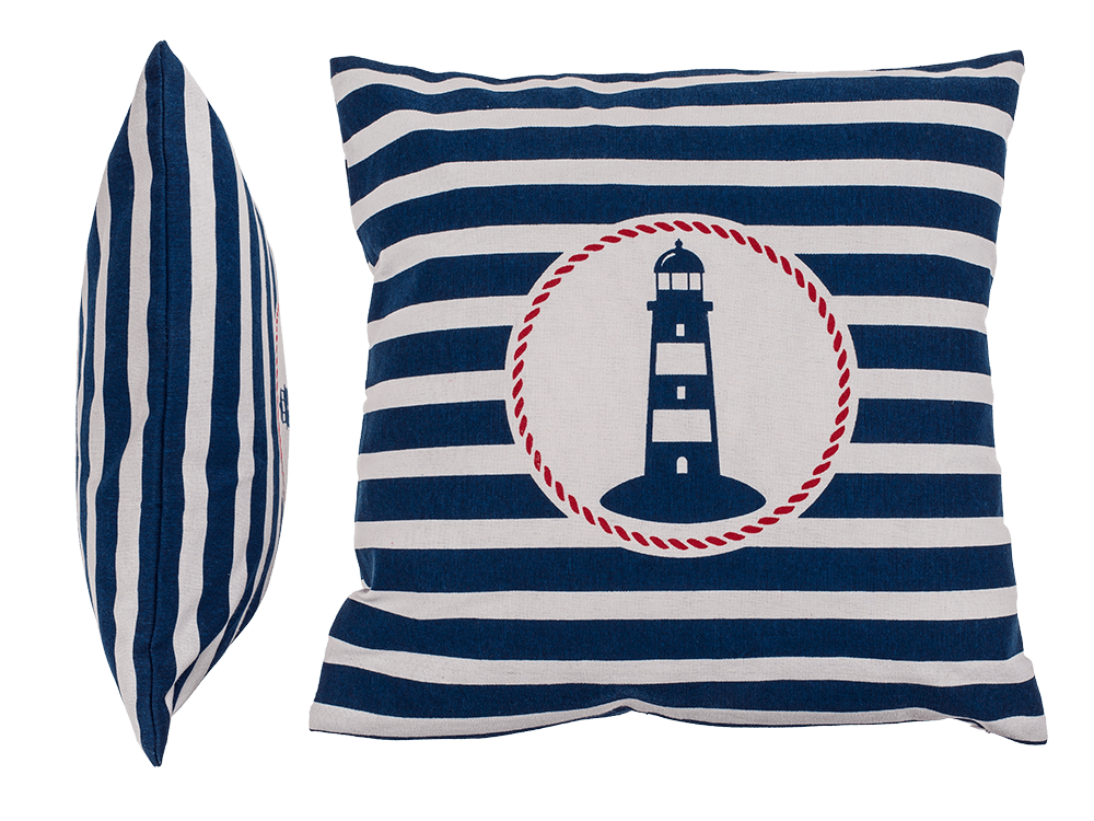 Decoration cushion with lighthouse, Traditional