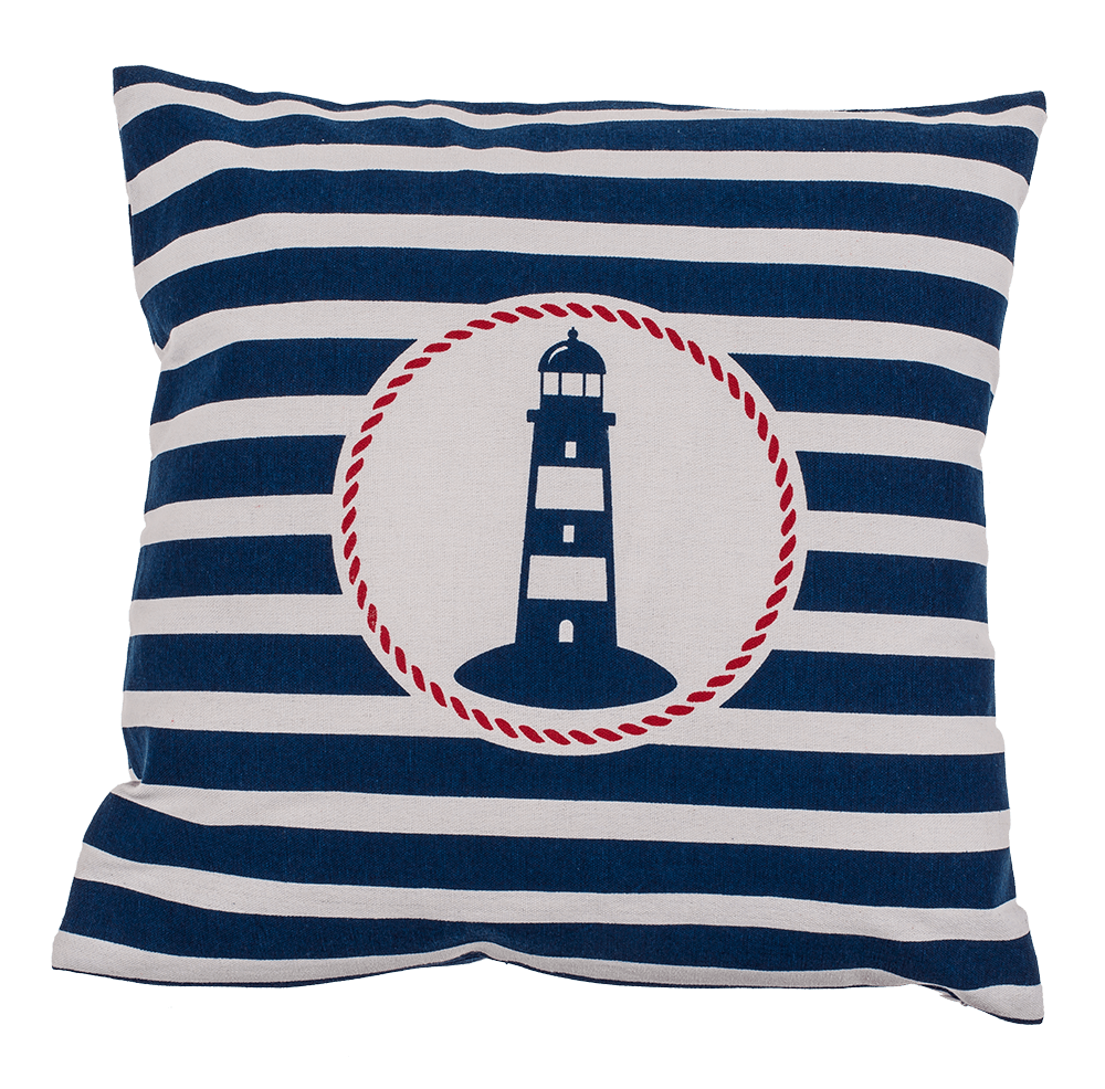 Decoration cushion with lighthouse, Traditional