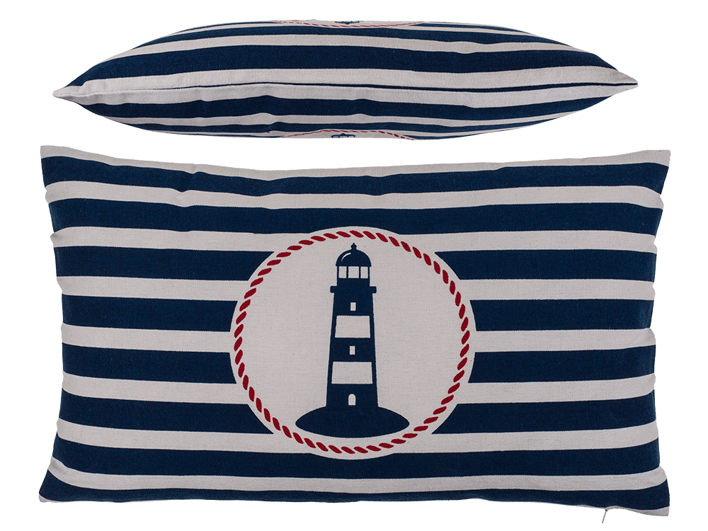 Decoration cushion with lighthouse, Traditional