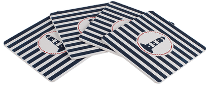 Wooden coaster, Traditional Maritime,