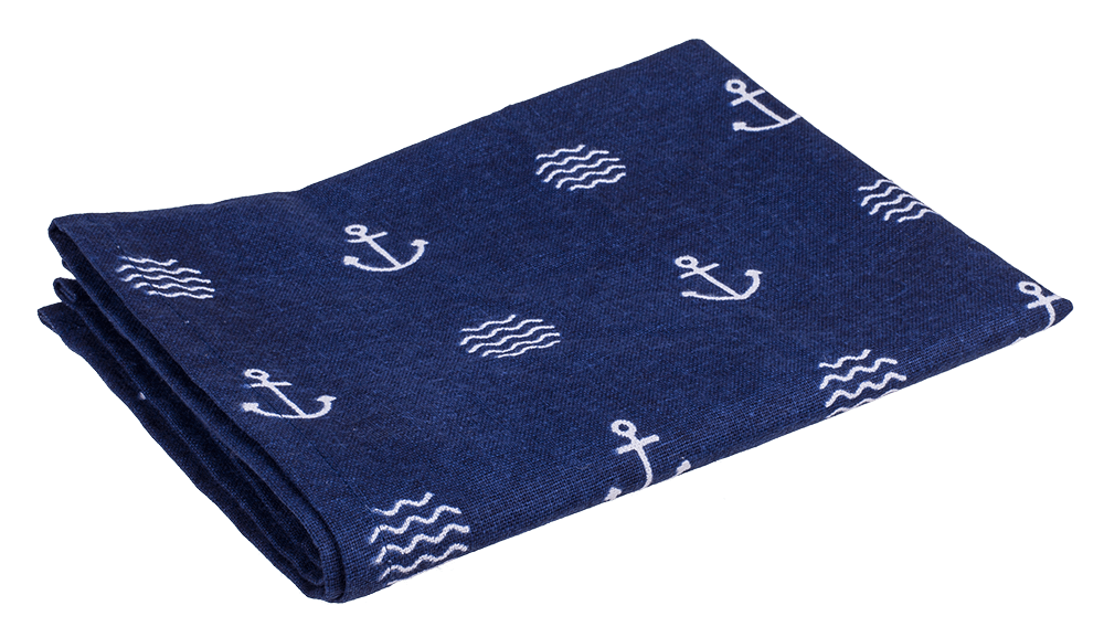 Kitchen towel. Modern Maritime, ca. 40 x 60 cm.