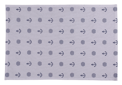 Kitchen towel. Modern Maritime, ca. 40 x 60 cm.