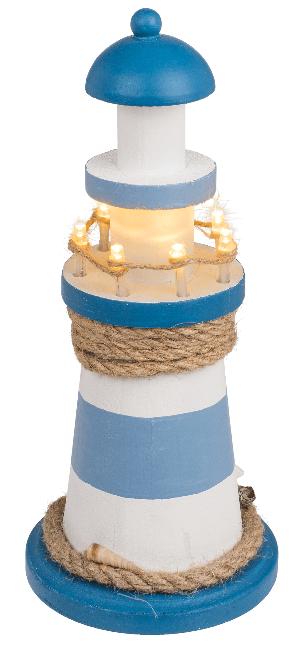 Wooden lighthouse with LED,