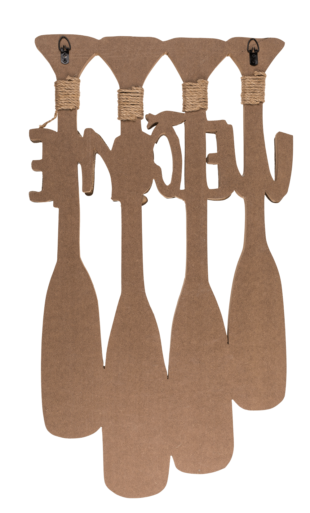 Wooden sign with oars, Welcome,