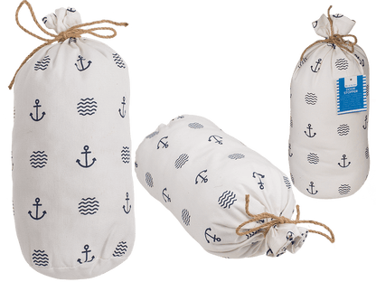 White colored farbic door stopper,