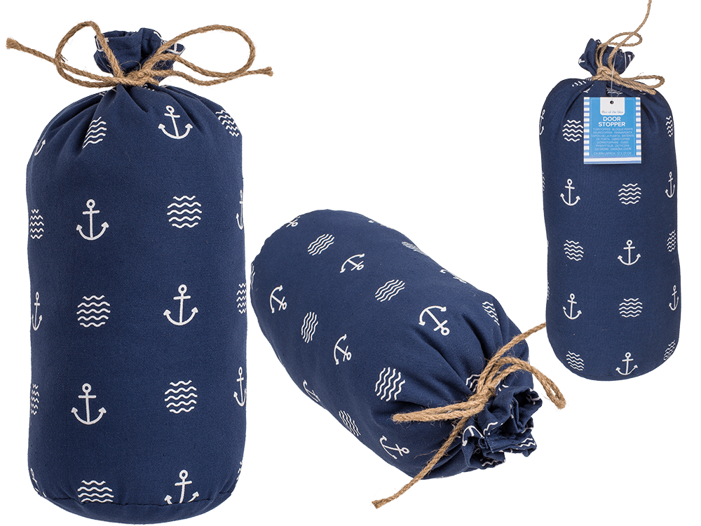 Blue colored door stopper,