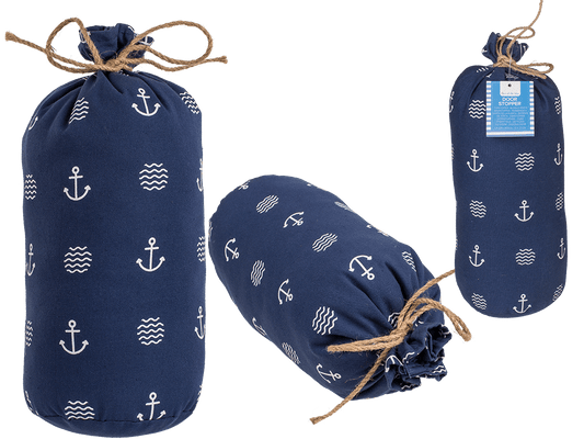 Blue colored door stopper,