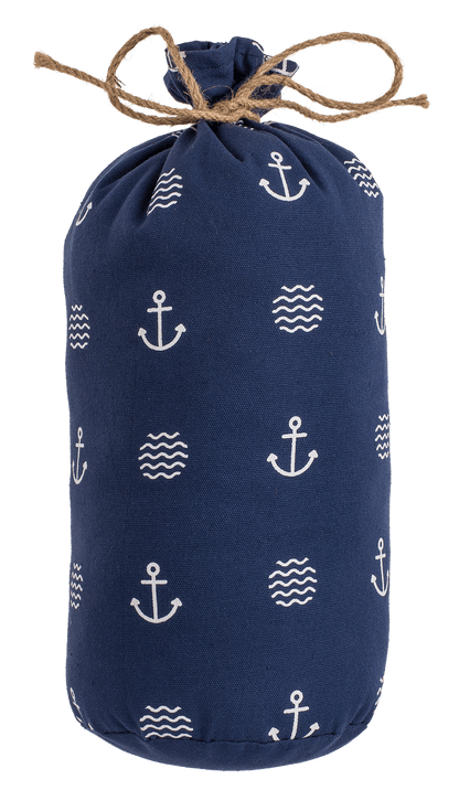 Blue colored door stopper,