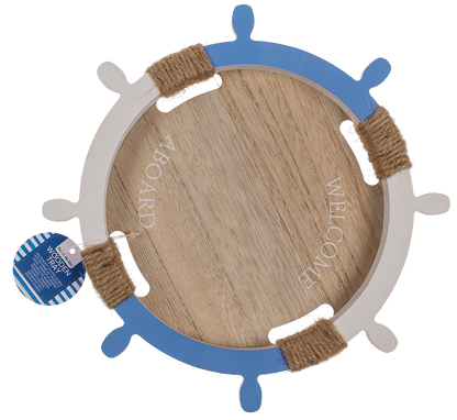 Wooden tray, Welcome Aboard