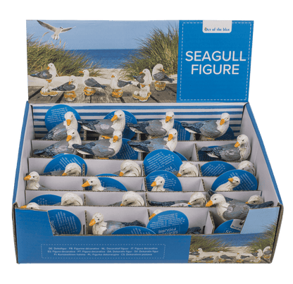 Polyresin decorative figure, Seagull on bollard,