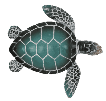 Polyresin decorative figurine, turtle, 8 x 2.5 cm,