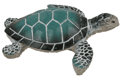Polyresin decorative figurine, turtle, 8 x 2.5 cm,