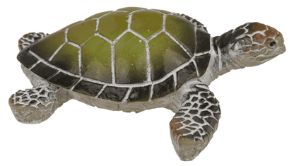 Polyresin decorative figurine, turtle, 8 x 2.5 cm,