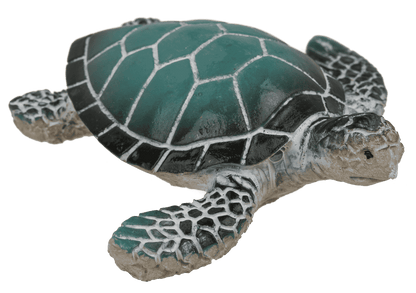 Polyresin decorative figurine, turtle, 8 x 2.5 cm,