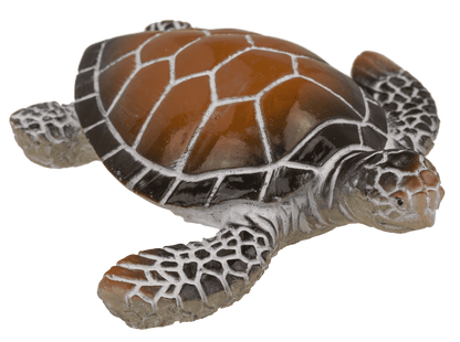 Polyresin decorative figurine, turtle, 8 x 2.5 cm,