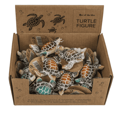 Polyresin decorative figurine, turtle, 5 x 2 cm,