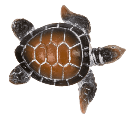 Polyresin decorative figurine, turtle, 5 x 2 cm,
