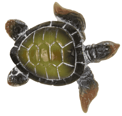 Polyresin decorative figurine, turtle, 5 x 2 cm,