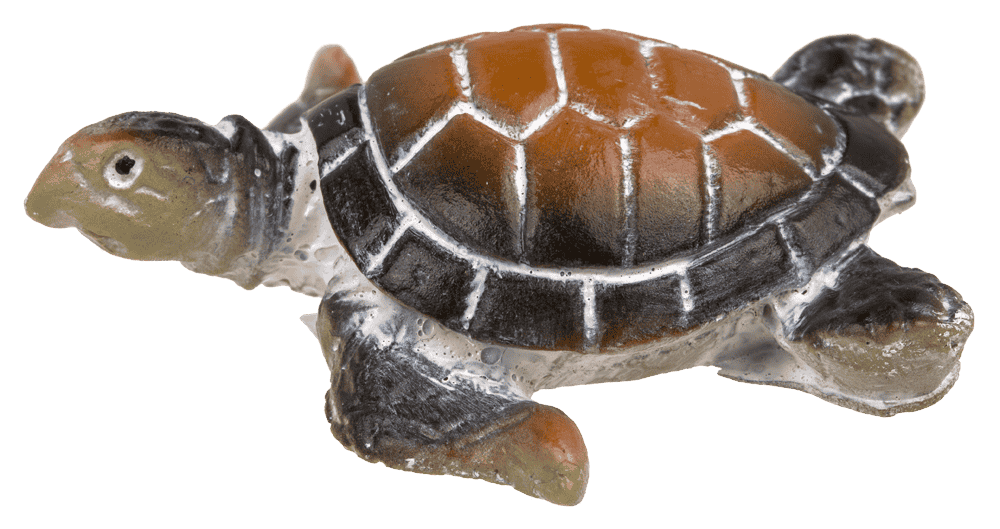 Polyresin decorative figurine, turtle, 5 x 2 cm,