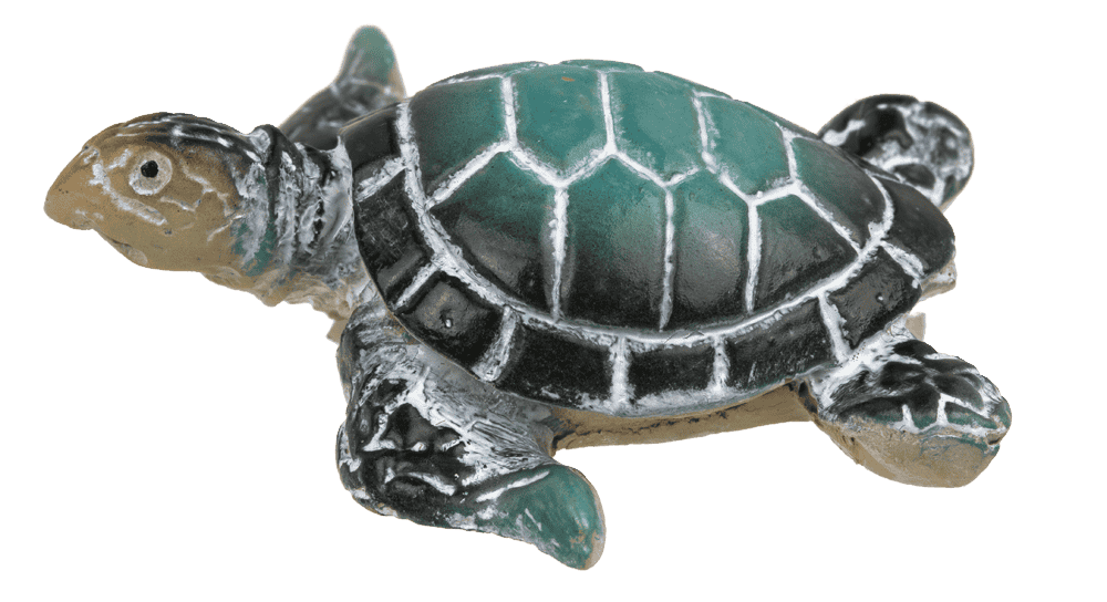 Polyresin decorative figurine, turtle, 5 x 2 cm,