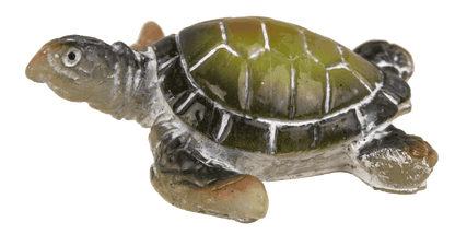 Polyresin decorative figurine, turtle, 5 x 2 cm,