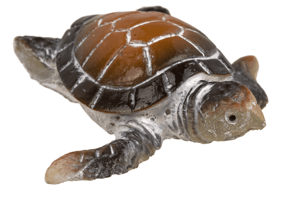 Polyresin decorative figurine, turtle, 5 x 2 cm,