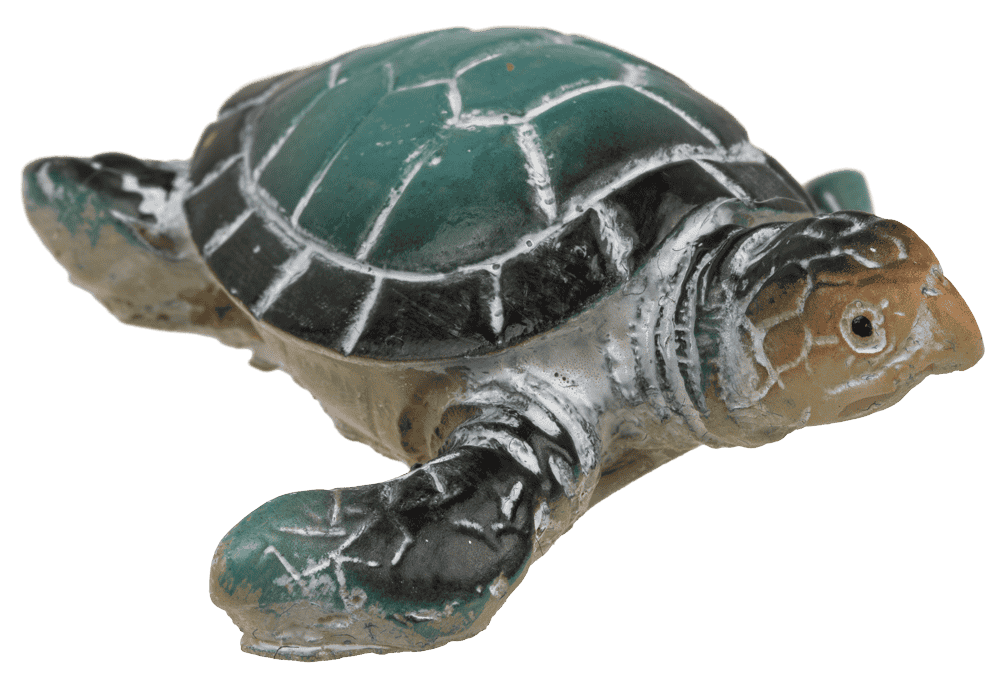 Polyresin decorative figurine, turtle, 5 x 2 cm,