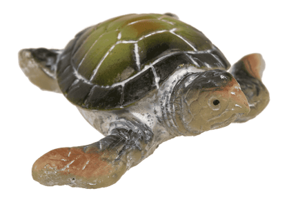 Polyresin decorative figurine, turtle, 5 x 2 cm,
