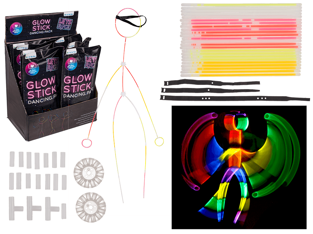 Glow Stick Dancing Pack, 47 pcs Set,