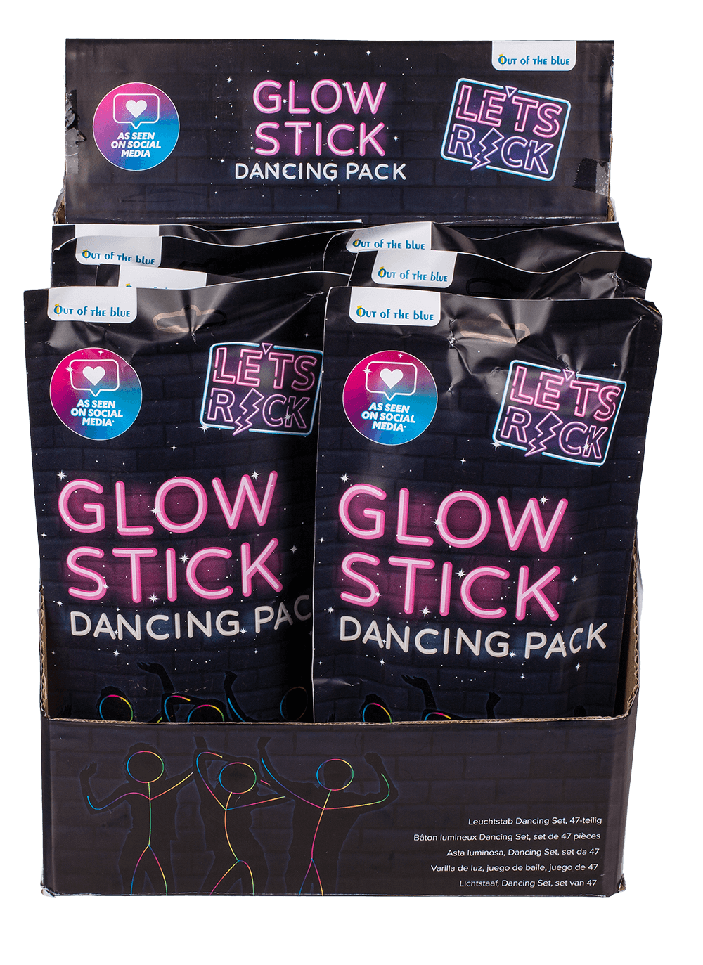 Glow Stick Dancing Pack, 47 pcs Set,