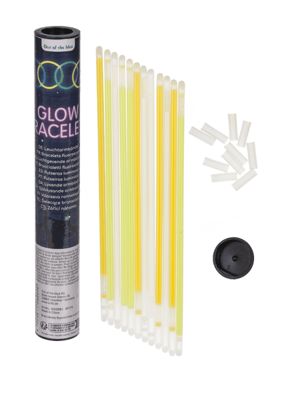 Glow bracelet, Glow, ca. 20 cm, 3 colours ass.,