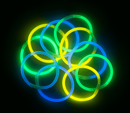 Glow bracelet, Glow, ca. 20 cm, 3 colours ass.,